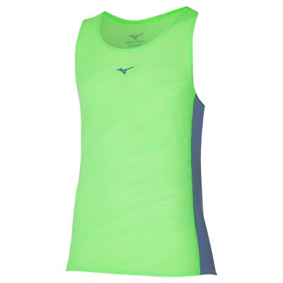 Camiseta sin Manga Mizuno AERO Hombre Verdes Claro - Chile M407SUWRYK